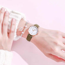 Load image into Gallery viewer, New Women Watch Fashion Casual Leather Belt Watches Simple Small Dial Quartz Dress Wristwatch Quartz Analog Wrist Watches For Women With Second Hand Luminous Hands Women Leather Watch