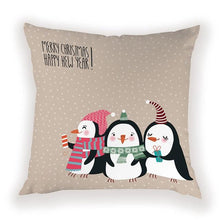 Load image into Gallery viewer, New Year Christmas Decorations Pillows Cover Christmas Décor for Home Christmas Tree Snowflake Snowman Reindeer Home Decor Throw Pillow Case Cushion Cover Santa Merry Christmas Gift Xmas 45x45cm