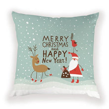 Load image into Gallery viewer, New Year Christmas Decorations Pillows Cover Christmas Décor for Home Christmas Tree Snowflake Snowman Reindeer Home Decor Throw Pillow Case Cushion Cover Santa Merry Christmas Gift Xmas 45x45cm