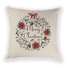 Load image into Gallery viewer, New Year Christmas Decorations Pillows Cover Christmas Décor for Home Christmas Tree Snowflake Snowman Reindeer Home Decor Throw Pillow Case Cushion Cover Santa Merry Christmas Gift Xmas 45x45cm