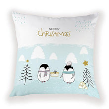 Load image into Gallery viewer, New Year Christmas Decorations Pillows Cover Christmas Décor for Home Christmas Tree Snowflake Snowman Reindeer Home Decor Throw Pillow Case Cushion Cover Santa Merry Christmas Gift Xmas 45x45cm