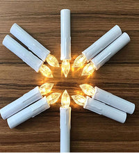 Load image into Gallery viewer, New Year Christmas LED Candles Taper Candles Flickering With Remote Timer Battery Operated Waterproof Christmas Tree Candles, Warm White Window Candles Lights Flameless Remote Control Candles For Home Dinner Party Christmas Tree Decoration Lamp