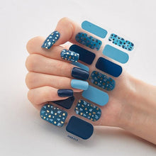 Load image into Gallery viewer, New Year Patterned Nail Decor Nail Polish Nail Art Stickers Full Beauty Sticker for Nails Nail Accessorie Christmas Nail Sticker 3D Nail Art Stickers Decal Slider Template Diy Nail Tool Decorations Nail Art Design Self Adhesive Luxury Designer Nail Sticke