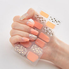 Load image into Gallery viewer, New Year Patterned Nail Decor Nail Polish Nail Art Stickers Full Beauty Sticker for Nails Nail Accessorie Christmas Nail Sticker 3D Nail Art Stickers Decal Slider Template Diy Nail Tool Decorations Nail Art Design Self Adhesive Luxury Designer Nail Sticke