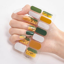 Load image into Gallery viewer, New Year Patterned Nail Decor Nail Polish Nail Art Stickers Full Beauty Sticker for Nails Nail Accessorie Christmas Nail Sticker 3D Nail Art Stickers Decal Slider Template Diy Nail Tool Decorations Nail Art Design Self Adhesive Luxury Designer Nail Sticke