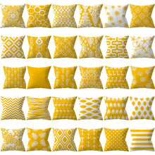 Load image into Gallery viewer, New Yellow Cushion Cases Modern Fashion Abstract Art Decorative Modern Pillow Covers Beautiful Pattern Square Pillow Case Sofa Car Couch Decorative Cover For Pillows 45x45CM