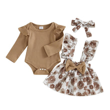 Load image into Gallery viewer, Newborn Long Sleeve Ruffle Romper| Baby Girl Fall/Winter/Spring Outfits | 6-12 Months - # BAAA51110028
