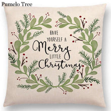 Load image into Gallery viewer, Newest Floral Quotes Decorative Pillow Covers Fresh Flowers Garland Inspirational Words Decorative Cotton Linen Throw Pillow Cushion Covers And Gifts For Women Daughter Mum Best Friend Birthday Home Decorations