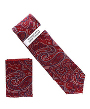 Load image into Gallery viewer, Vittorio Farina Men's Paisley Design Necktie & Pocket Square
