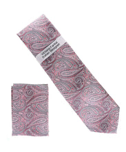 Load image into Gallery viewer, Vittorio Farina Men's Paisley Design Necktie & Pocket Square