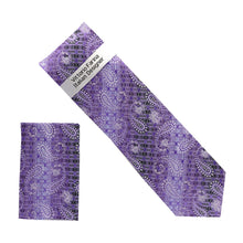 Load image into Gallery viewer, Vittorio Farina Men's Paisley Design Necktie & Pocket Square