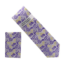 Load image into Gallery viewer, Vittorio Farina Men's Paisley Design Necktie & Pocket Square