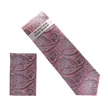 Load image into Gallery viewer, Vittorio Farina Men's Paisley Design Necktie & Pocket Square