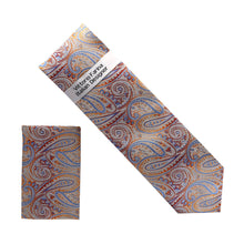 Load image into Gallery viewer, Vittorio Farina Men's Paisley Design Necktie & Pocket Square