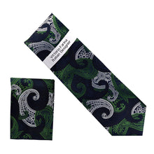 Load image into Gallery viewer, Vittorio Farina Men's Paisley Design Necktie & Pocket Square