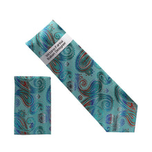 Load image into Gallery viewer, Vittorio Farina Men's Paisley Design Necktie & Pocket Square