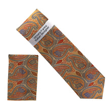 Load image into Gallery viewer, Vittorio Farina Men's Paisley Design Necktie & Pocket Square