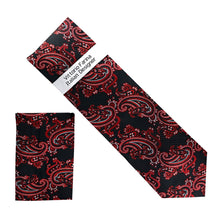 Load image into Gallery viewer, Vittorio Farina Men's Paisley Design Necktie & Pocket Square