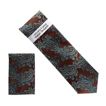 Load image into Gallery viewer, Vittorio Farina Men's Paisley Design Necktie & Pocket Square