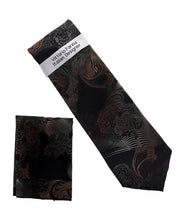 Load image into Gallery viewer, Vittorio Farina Men's Paisley Design Necktie & Pocket Square