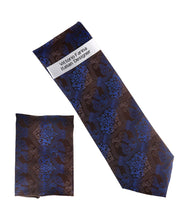 Load image into Gallery viewer, Vittorio Farina Men's Paisley Design Necktie & Pocket Square