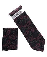 Load image into Gallery viewer, Vittorio Farina Men's Paisley Design Necktie & Pocket Square