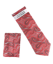 Load image into Gallery viewer, Vittorio Farina Men's Paisley Design Necktie & Pocket Square