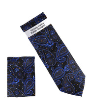 Load image into Gallery viewer, Vittorio Farina Men's Paisley Design Necktie & Pocket Square