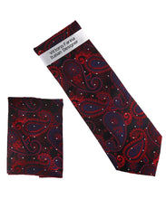 Load image into Gallery viewer, Vittorio Farina Men's Paisley Design Necktie & Pocket Square