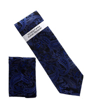 Load image into Gallery viewer, Vittorio Farina Men's Paisley Design Necktie & Pocket Square