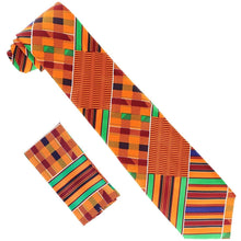 Load image into Gallery viewer, Vittorio Farina Kente Necktie & Pocket Square