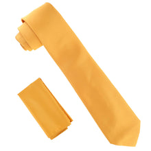Load image into Gallery viewer, Vittorio Farina Solid Satin Necktie & Pocket Square