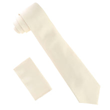 Load image into Gallery viewer, Vittorio Farina Solid Satin Necktie & Pocket Square