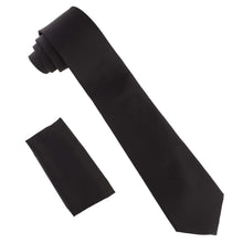 Load image into Gallery viewer, Vittorio Farina Solid Satin Necktie & Pocket Square