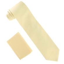 Load image into Gallery viewer, Vittorio Farina Solid Satin Necktie & Pocket Square