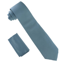 Load image into Gallery viewer, Vittorio Farina Solid Satin Necktie & Pocket Square