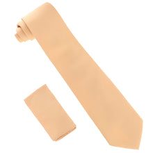 Load image into Gallery viewer, Vittorio Farina Solid Satin Necktie & Pocket Square