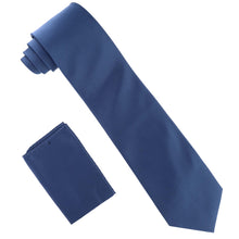 Load image into Gallery viewer, Vittorio Farina Solid Satin Necktie & Pocket Square