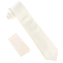 Load image into Gallery viewer, Vittorio Farina Solid Satin Necktie & Pocket Square