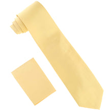 Load image into Gallery viewer, Vittorio Farina Solid Satin Necktie & Pocket Square