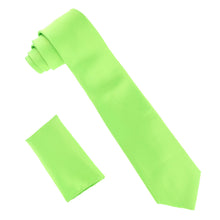 Load image into Gallery viewer, Vittorio Farina Solid Satin Necktie & Pocket Square