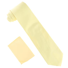 Load image into Gallery viewer, Vittorio Farina Solid Satin Necktie & Pocket Square
