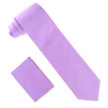 Load image into Gallery viewer, Vittorio Farina Solid Satin Necktie & Pocket Square
