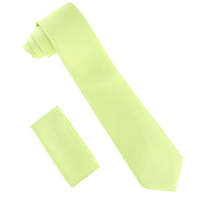 Load image into Gallery viewer, Vittorio Farina Solid Satin Necktie & Pocket Square