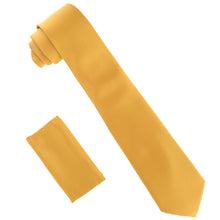 Load image into Gallery viewer, Vittorio Farina Solid Satin Necktie & Pocket Square