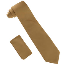 Load image into Gallery viewer, Vittorio Farina Solid Satin Necktie & Pocket Square