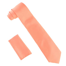 Load image into Gallery viewer, Vittorio Farina Solid Satin Necktie & Pocket Square