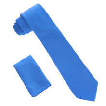 Load image into Gallery viewer, Vittorio Farina Solid Satin Necktie & Pocket Square