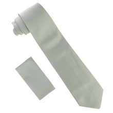 Load image into Gallery viewer, Vittorio Farina Solid Satin Necktie & Pocket Square