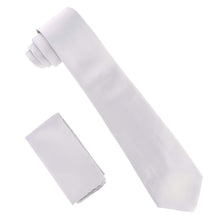 Load image into Gallery viewer, Vittorio Farina Solid Satin Necktie & Pocket Square